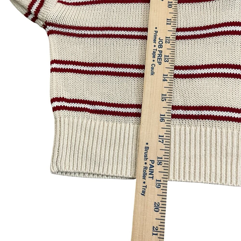 PINK Victorias Secret Striped Polo Sweater XS Collared Cropped Academia Preppy - Picture 8 of 8